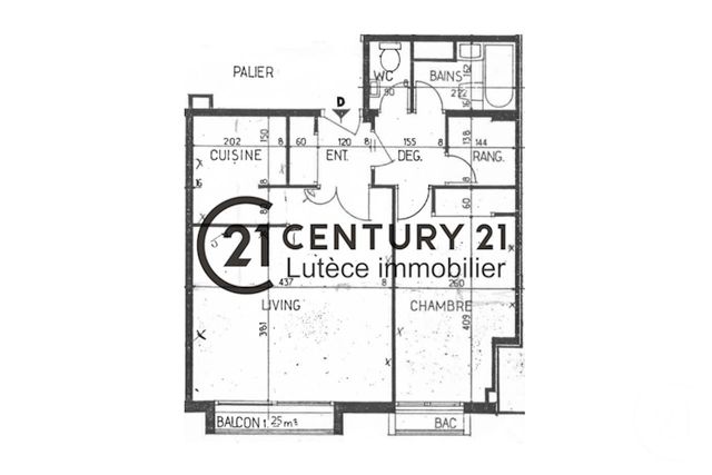 Appartement F2 à vendre - 2 pièces - 46 m2 - Paris - 75014 - ILE-DE-FRANCE