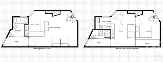 Appartement F1 à vendre - 1 pièce - 30,60 m2 - Paris - 75014 - ILE-DE-FRANCE