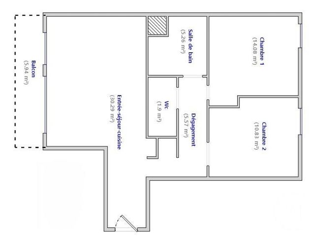 Afficher la photo en grand Appartement F3 à vendre - 3 pièces - 68 m2 - Bagneux - 92 - ILE-DE-FRANCE