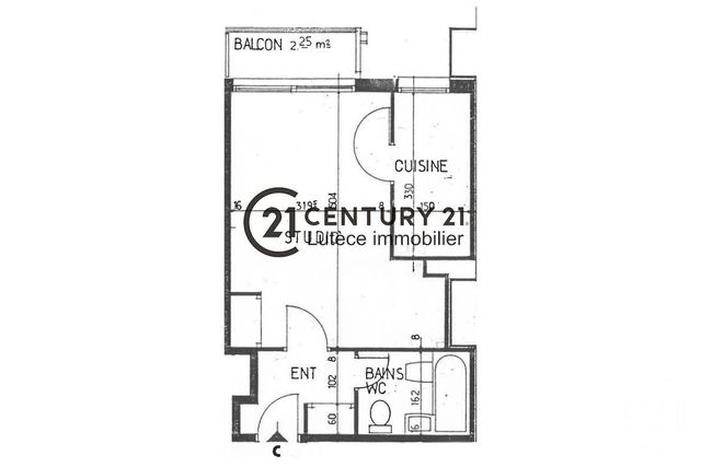 Appartement F1 à vendre - 1 pièce - 29 m2 - Paris - 75014 - ILE-DE-FRANCE